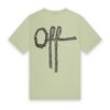 Off The Pitch - Tape Off Slim Fit T-Shirt - Gleam Green