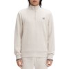 Fred Perry - Half Zip Sweatshirt - Porridge Marl/ Anchor Grey