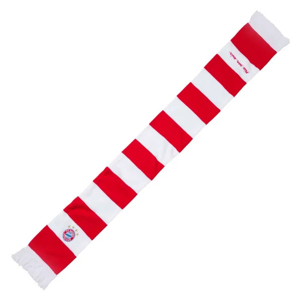 FC Bayern Munchen Classic Stripe Scarf - Red/ White