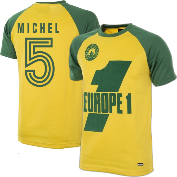 FC Nantes Retro Football Shirt 1978-1979 + Michel 5